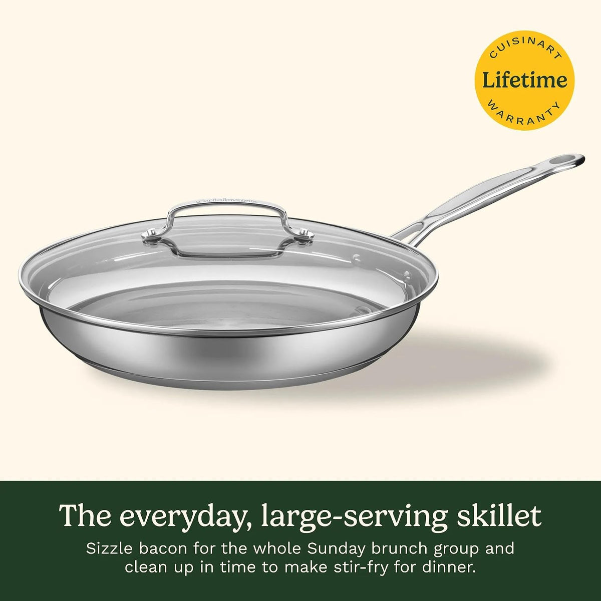 12 Inch Skillet with Glass Cover, Chef's Classic Collection, 722-30G – detail