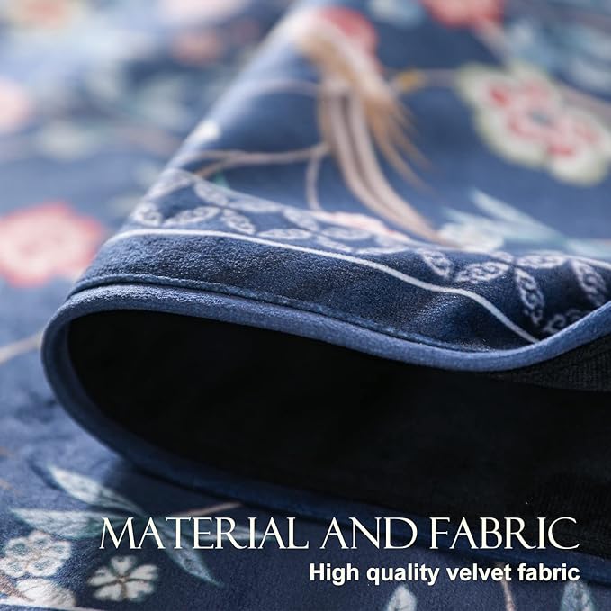 Table Runner, Velvet Floral, 12 x 118 Inch, Polyester