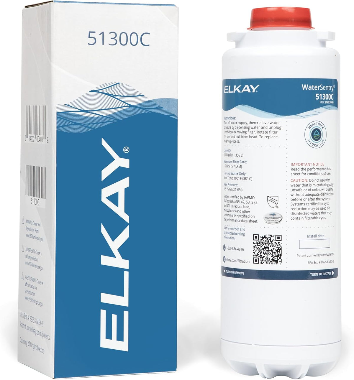 Elkay Genuine WaterSentry 51300C Replacement Filter