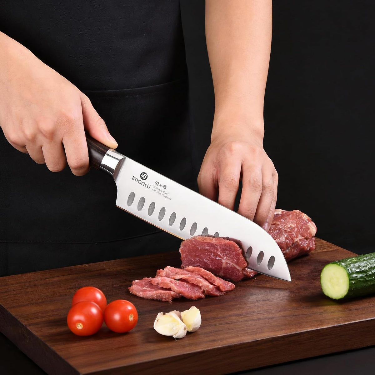 Santoku Knife 7 Inch, Ultra Sharp Japanese Chef Knife-Kitchen Knife – features