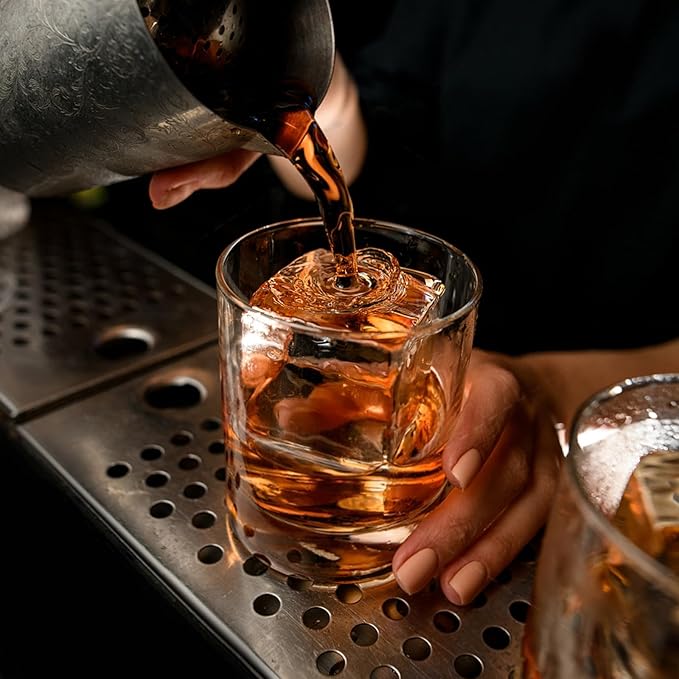 Samuelworld Large Ice Cube Tray with Lid and Bin: 2 Inch Silicone Old Fashioned Ice Cube Mold with Lid and Bin, Big Square Ice Cube Maker for Whiskey-3 Color (With Ice Tong)