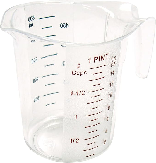 Winco PMCP-50 PintWinco Measuring Cup, Polycarbonate, 1-Pint, Clear