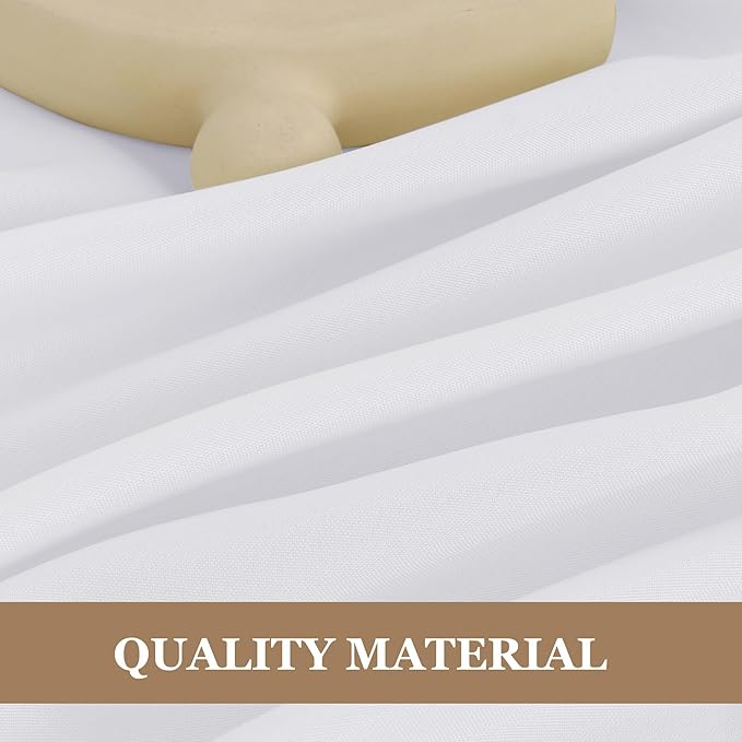 Tablecloths 6-Pack White Square Polyester, 70 x 70 Inch