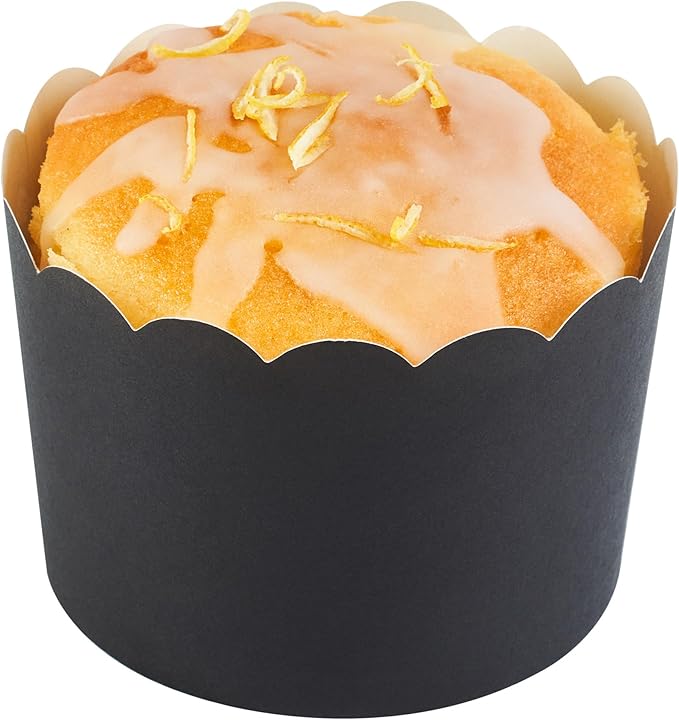 Baking Cups, Black Paper Cupcake Liners, 10 Ounce, 200 Count