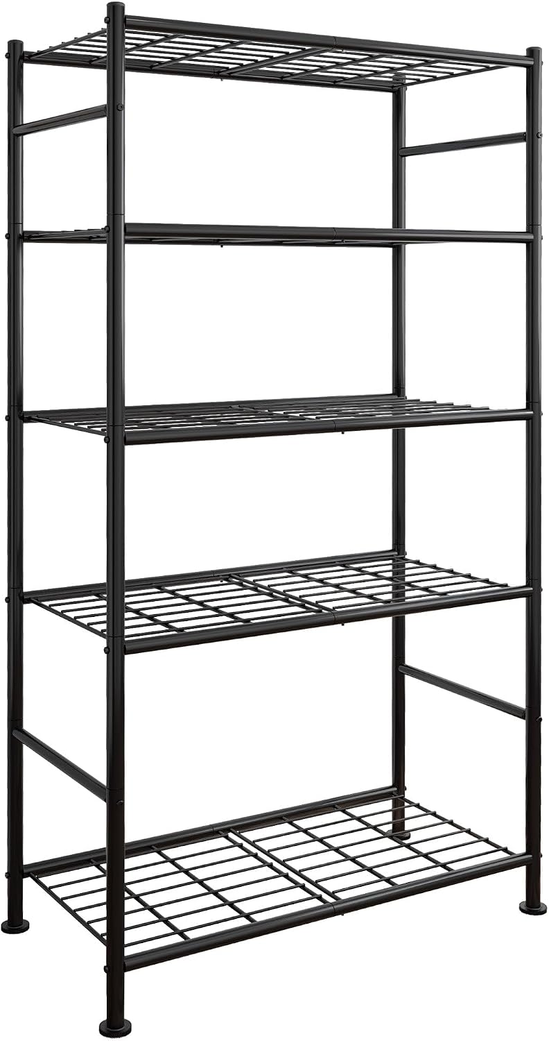 Storage Shelves - 5 Tier Shelf Organizer, Heavy Duty Garage Shelving Unit