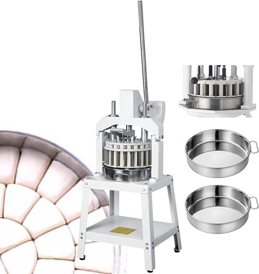 INTSUPERMAI Dough Divider Machine 40 Pcs Manual Dough Divider Rounder Machine Hydraulic Commercial Dough Cutter Bread Maker Lump Spacer Bakery