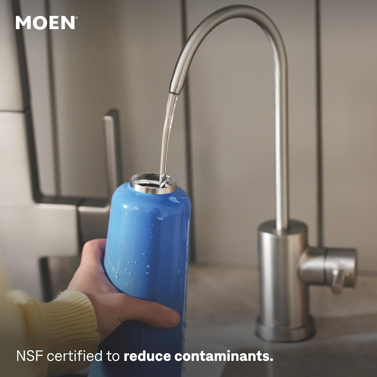 Moen 9601 ChoiceFlo Replacement Water Filter Compatible with Moen Sip Filtered – features