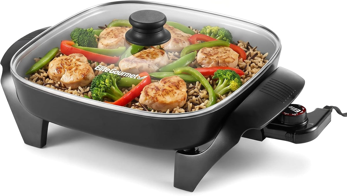 12" Ceralast™ PFAS-Free Ceramic Electric Skillet, 1200W