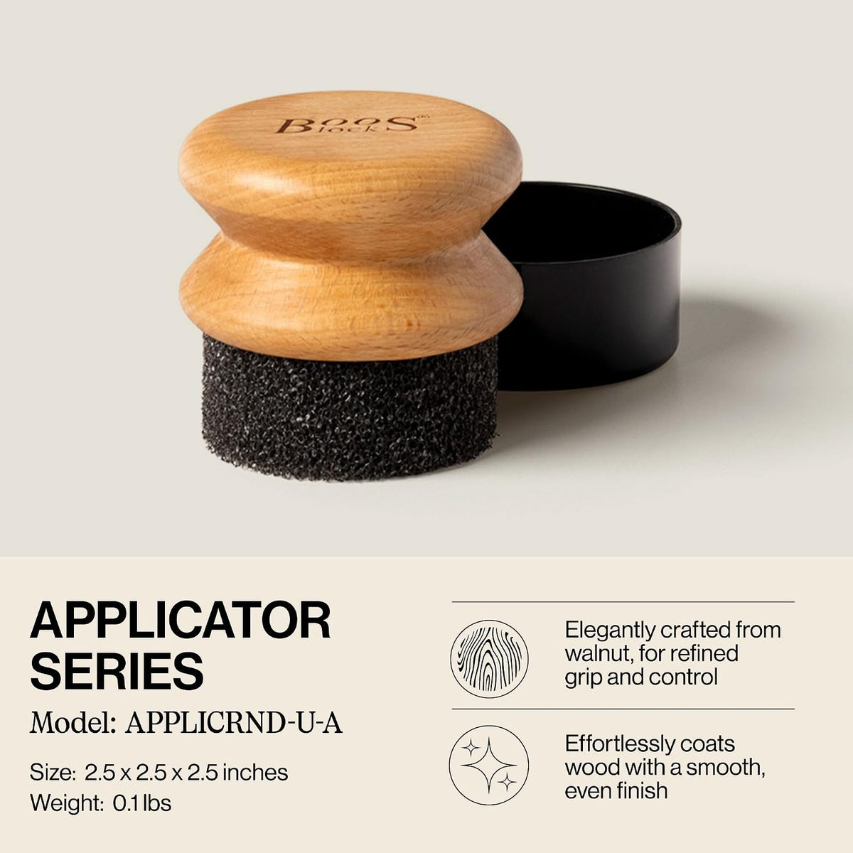 3-Pc Butcher Wood Cutting Board Oil & Cream with Applicator – close-up