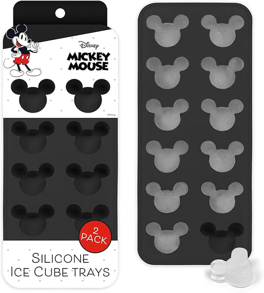 Disney Silicone Ice Cube Tray – 2 Pack Ice Trays for Freezer with Fun Mickey, Minnie & Winnie the Pooh Molds – Flexible BPA-Free Silicone Molds for Ice, Chocolate, and More