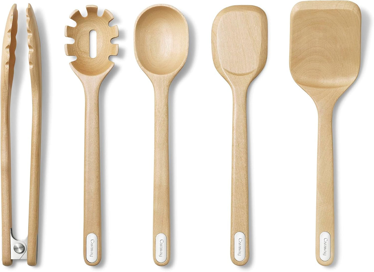 5-Piece Wooden Utensil Set, Cooking Utensil Set