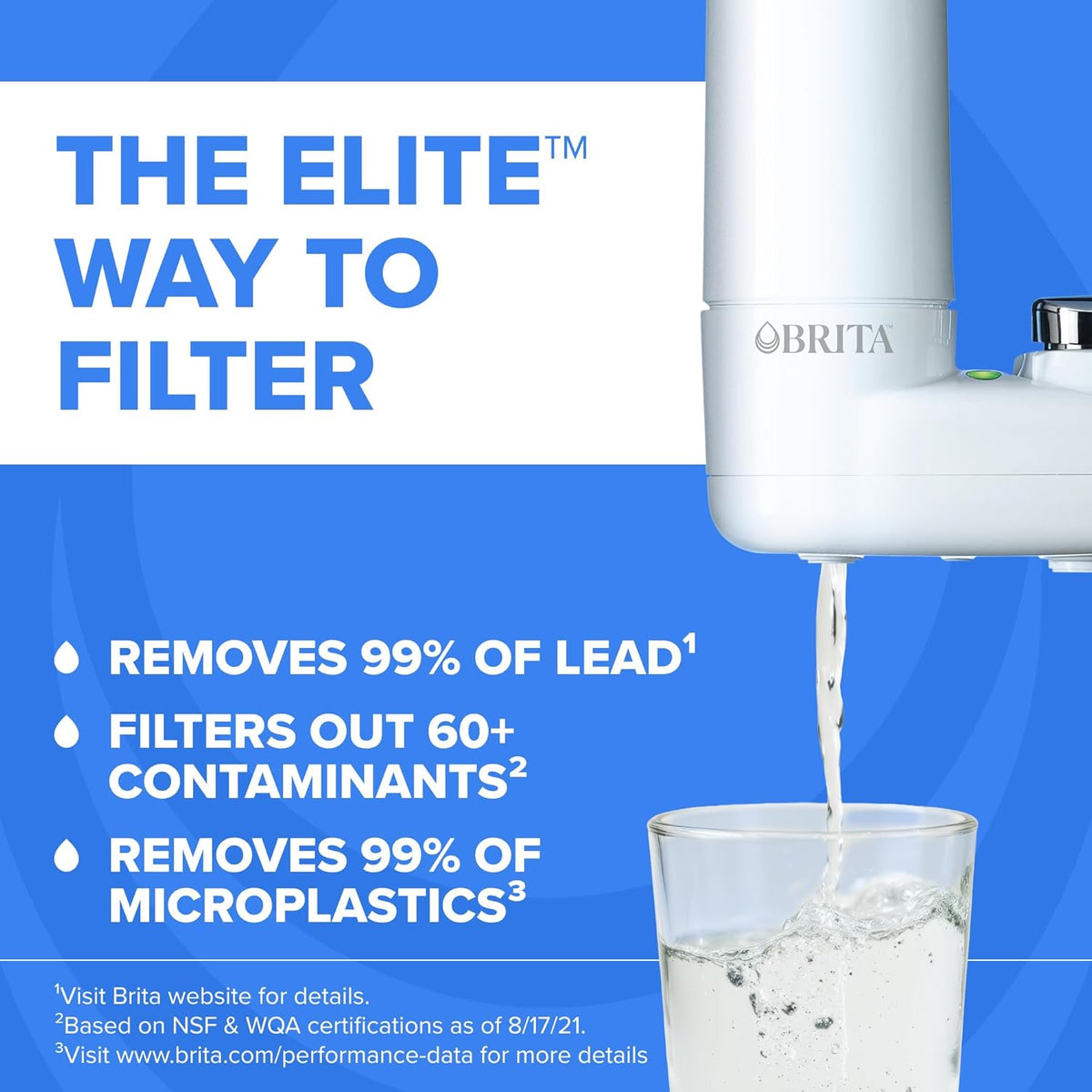 Elite Advanced White Faucet Water Filter System, 1 Filter – detail