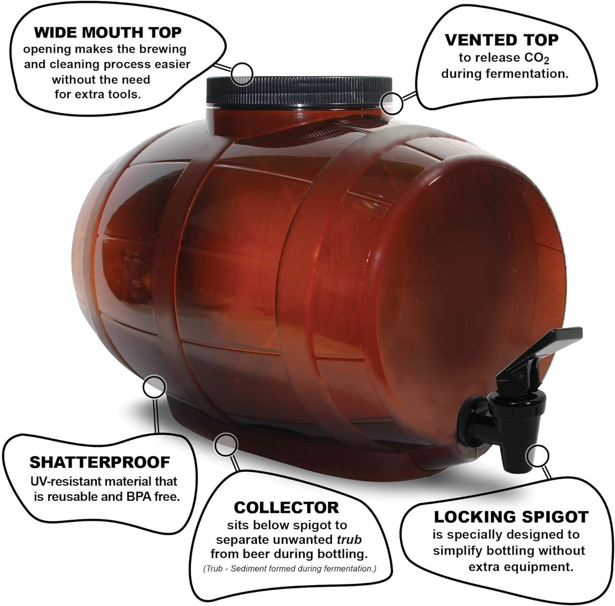 Craft Beer Making Kit 4 Gallon Complete DIY Home Brew Set Everything Included – detail
