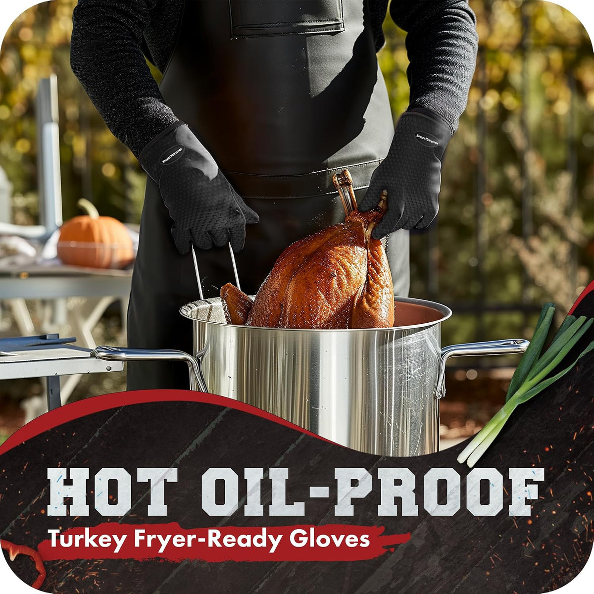 Silicone Smoker BBQ Gloves - Heat Resistant Oven Mitts – features
