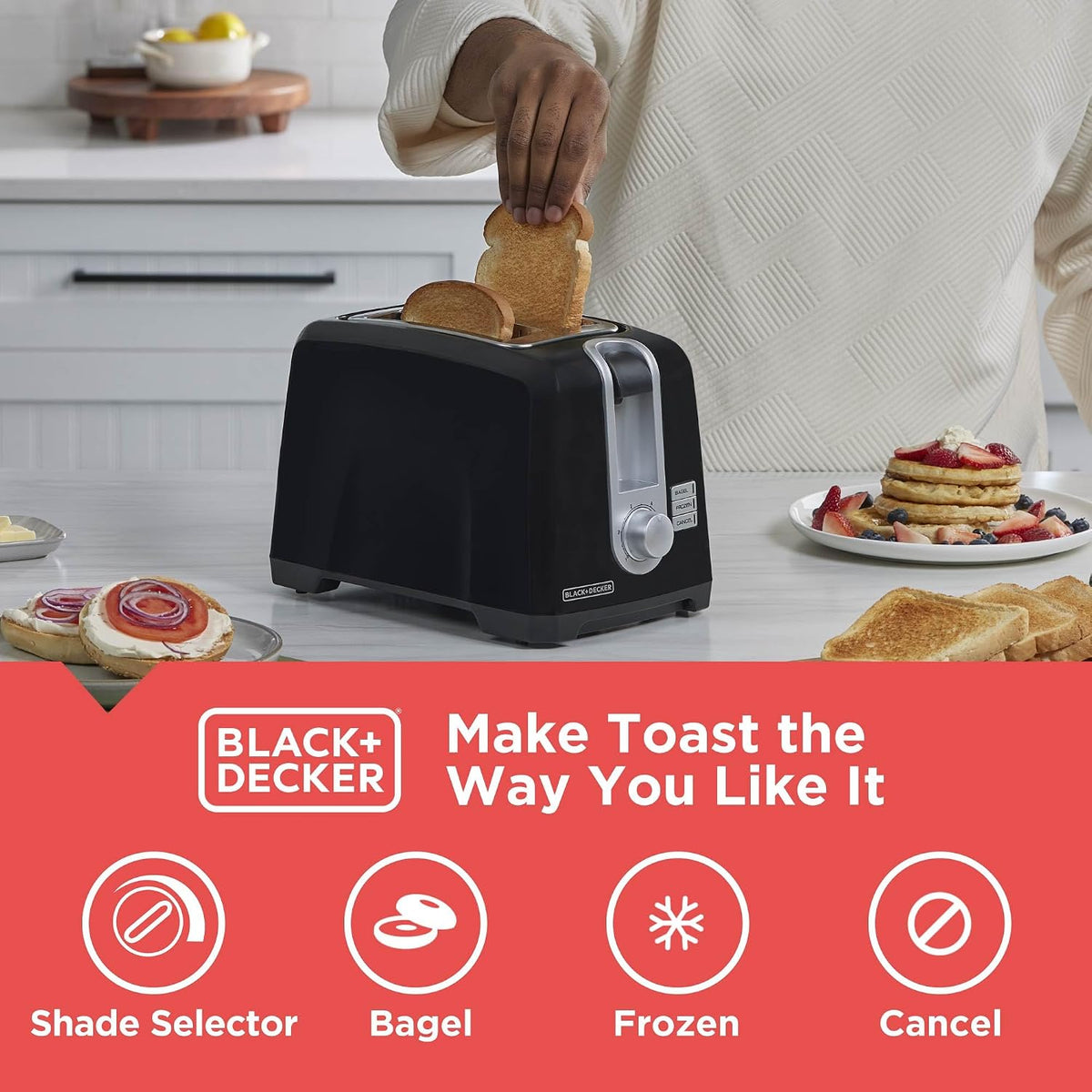 2-Slice Toaster with Extra-Wide Slots – detail