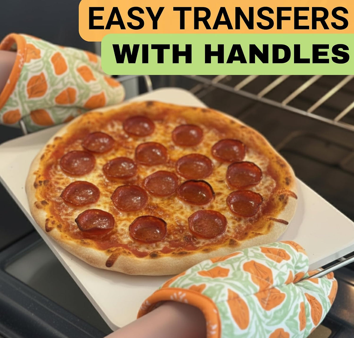 Pizza Stone for Oven and Grill Set - 5PCS Pizza Making Accessories Kit - 15 – alternate view