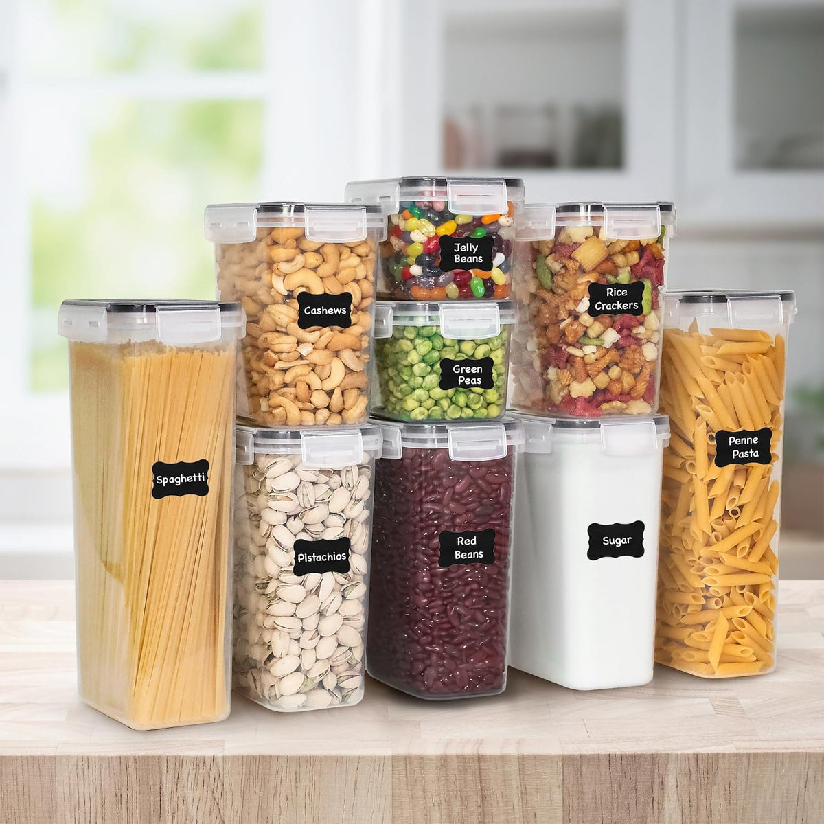 Kitchen Storage Containers with Lids, 48 PCS Airtight Food Storage Containers – features
