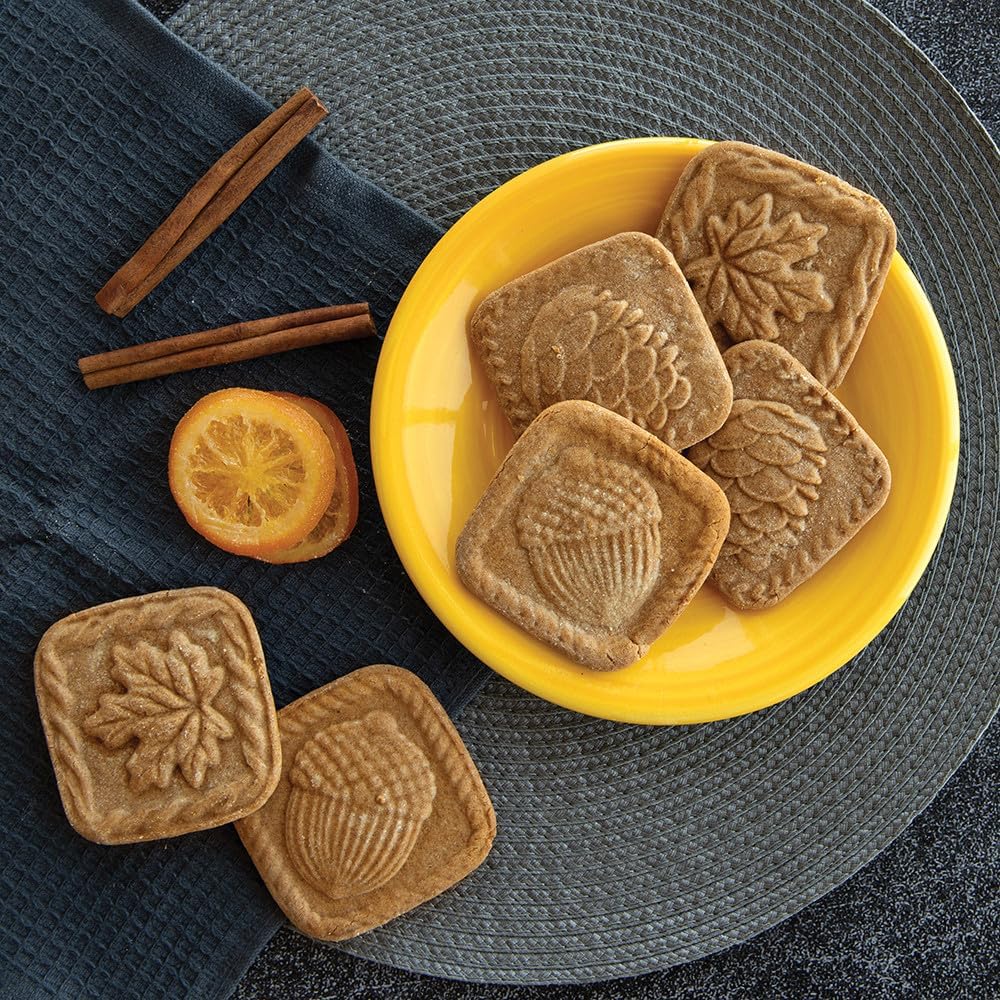 Springerle Cookie Stamps (Set of 3), Sturdy Cast Aluminium Cookie Stamp Set – features