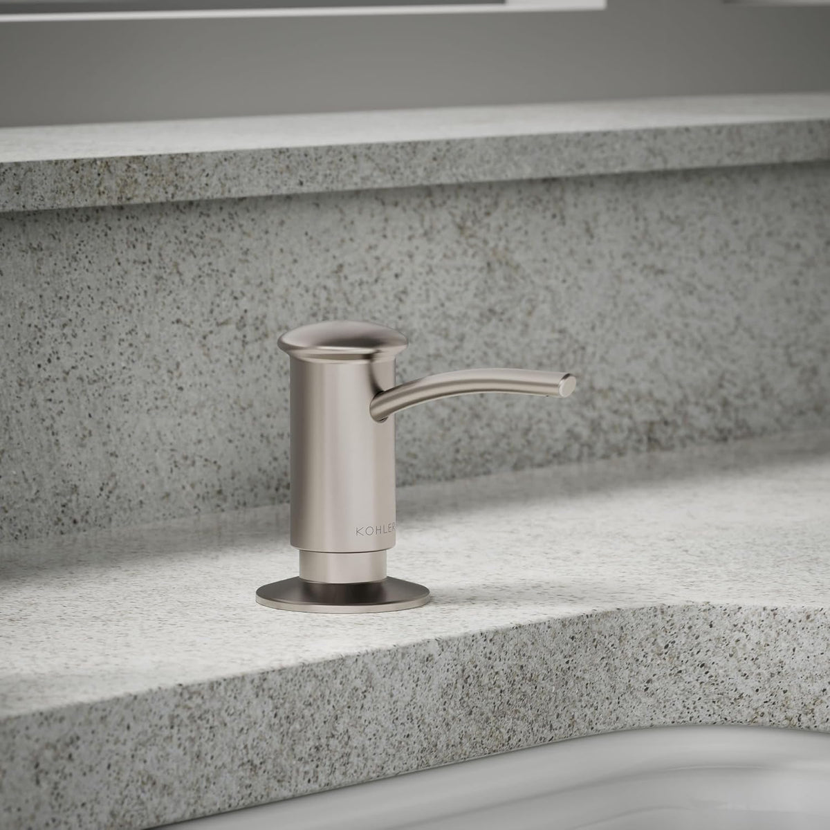 1895-C-VS Kitchen Sink Soap Dispenser with Contemporary Design, Store Liquid – detail