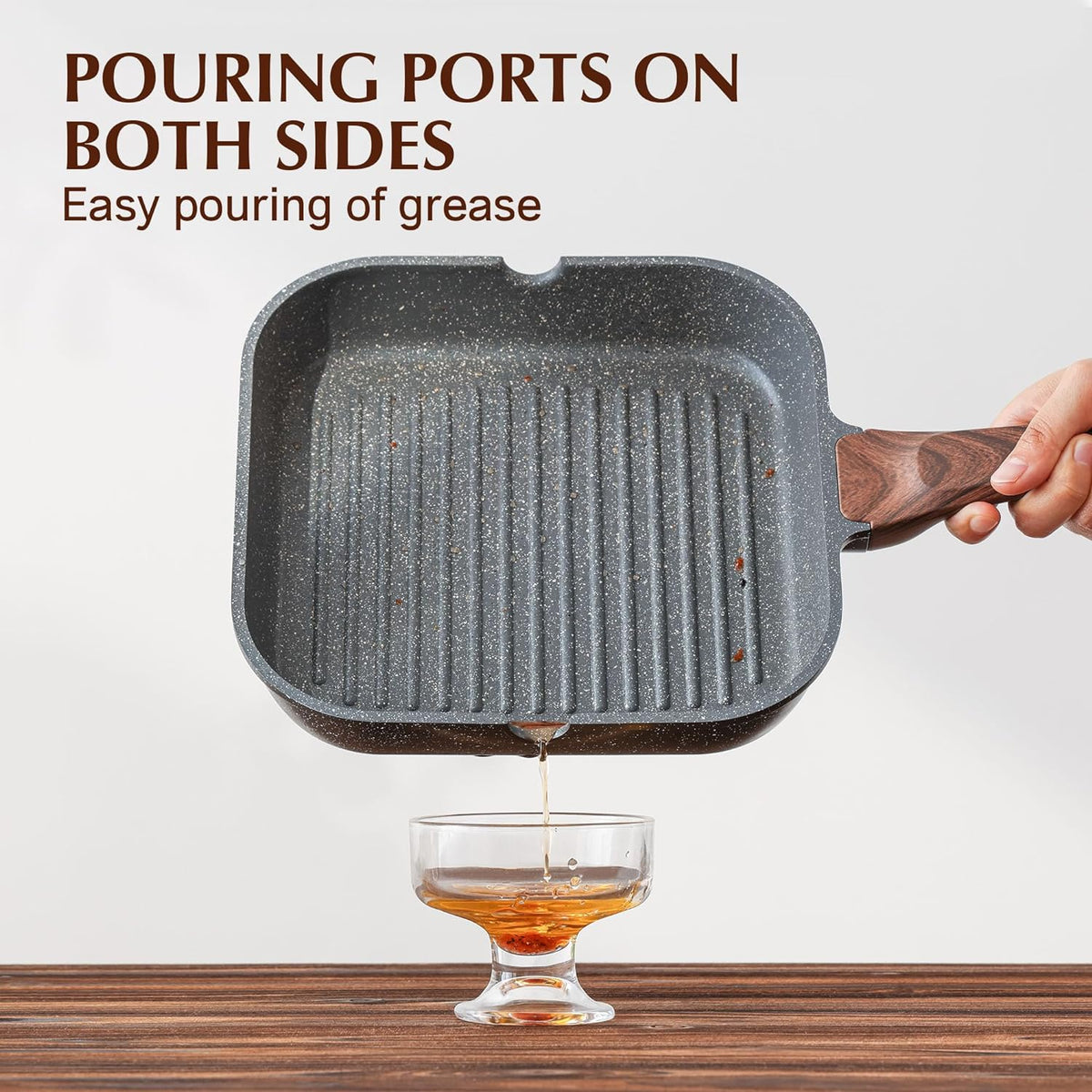 Nonstick Grill Pan with Lid, Grill Pan for Stove Tops, Versatile Griddle Pan – features