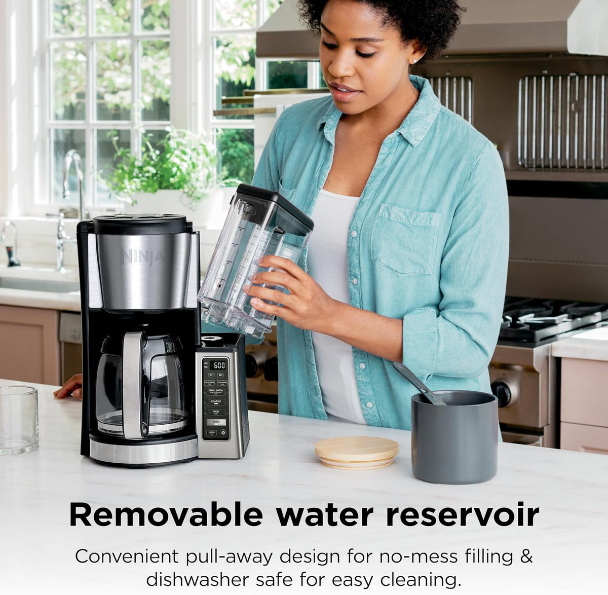 Fresh Brew Coffee Maker, 12 Cup Glass Carafe, Stainless Steel, CE251 – alternate view