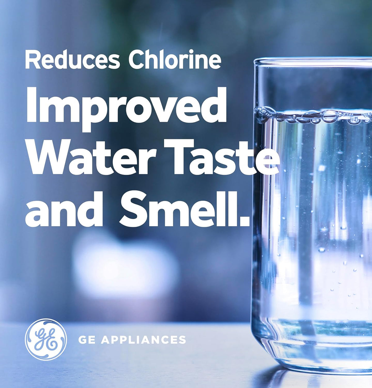GE XWFE™ Refrigerator Water Filter, Genuine Filter, Guaranteed Fit, 1-pack – size reference