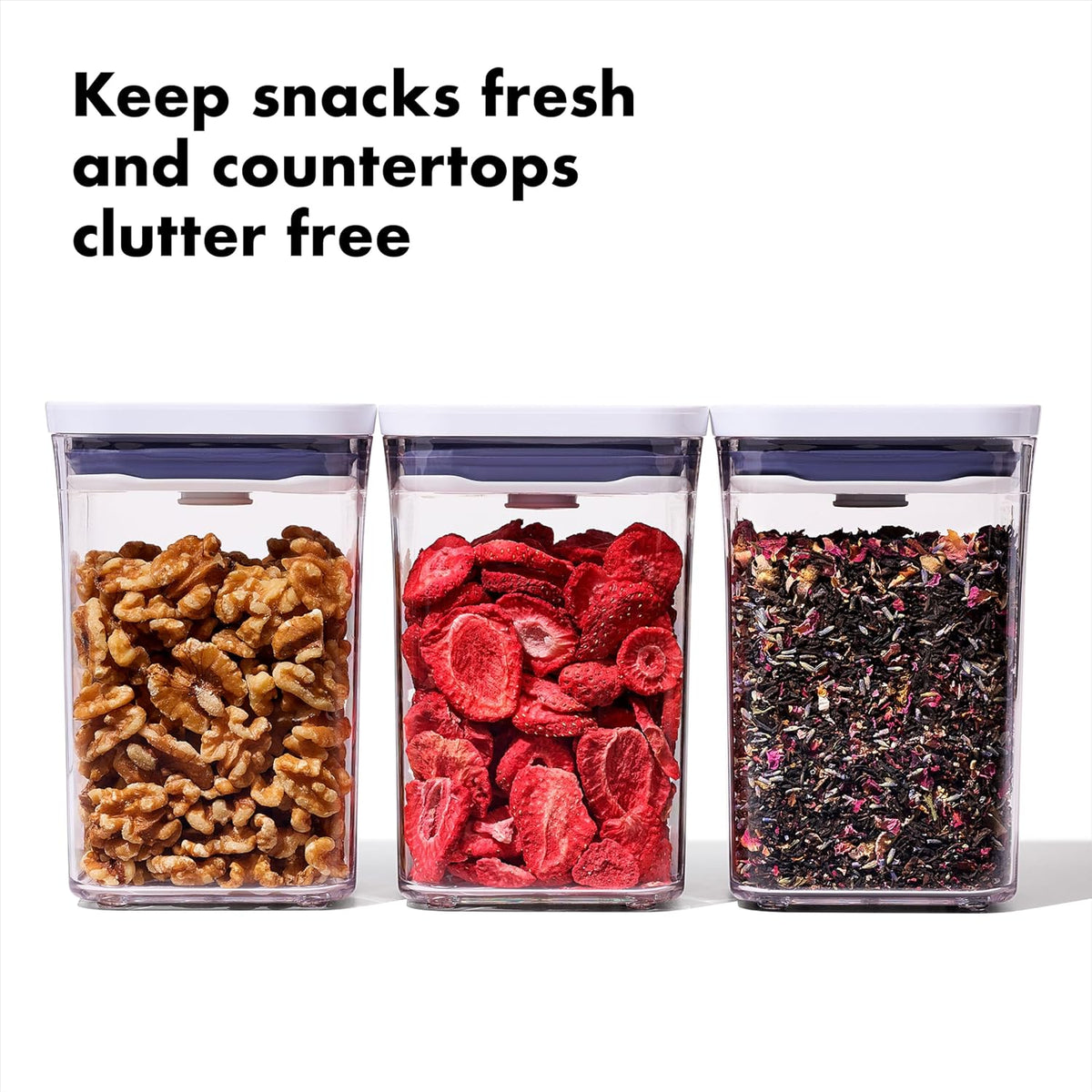 Good Grips 3-Piece Small Square Short POP Container Set – detail
