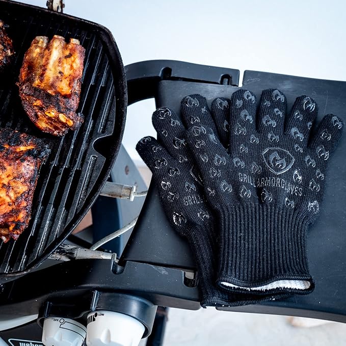 Grill Armor Oven Gloves – 932°F Heat, Fire & Cut Resistant Mitts - Image 7