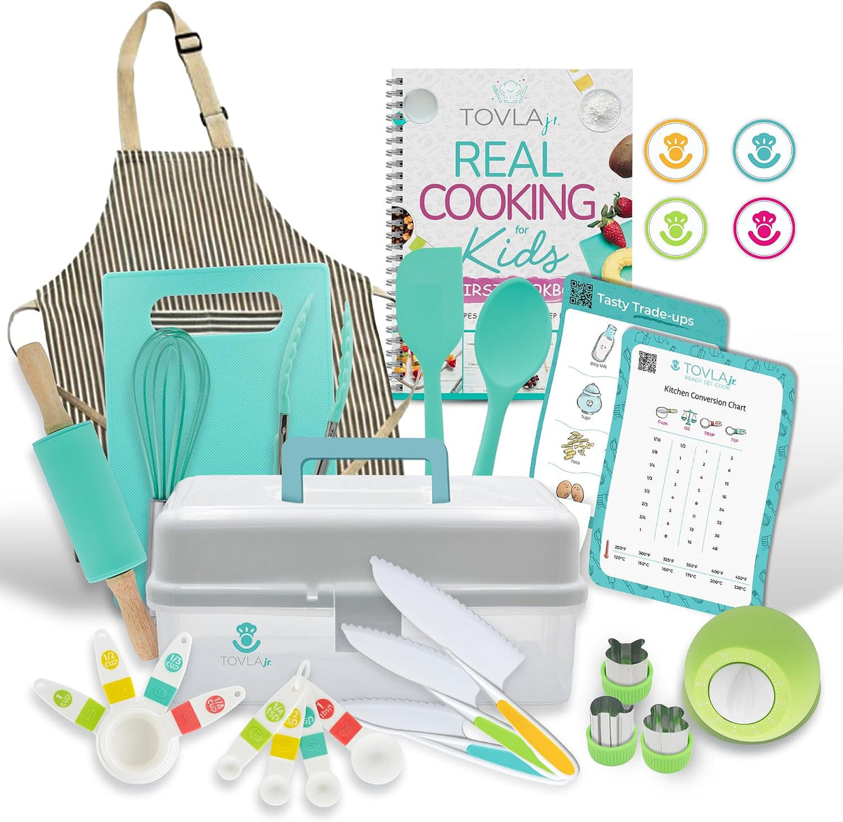 Jr. Kids Real Cooking and Baking Set | Ultimate Gift Kit | Ages 6-12
