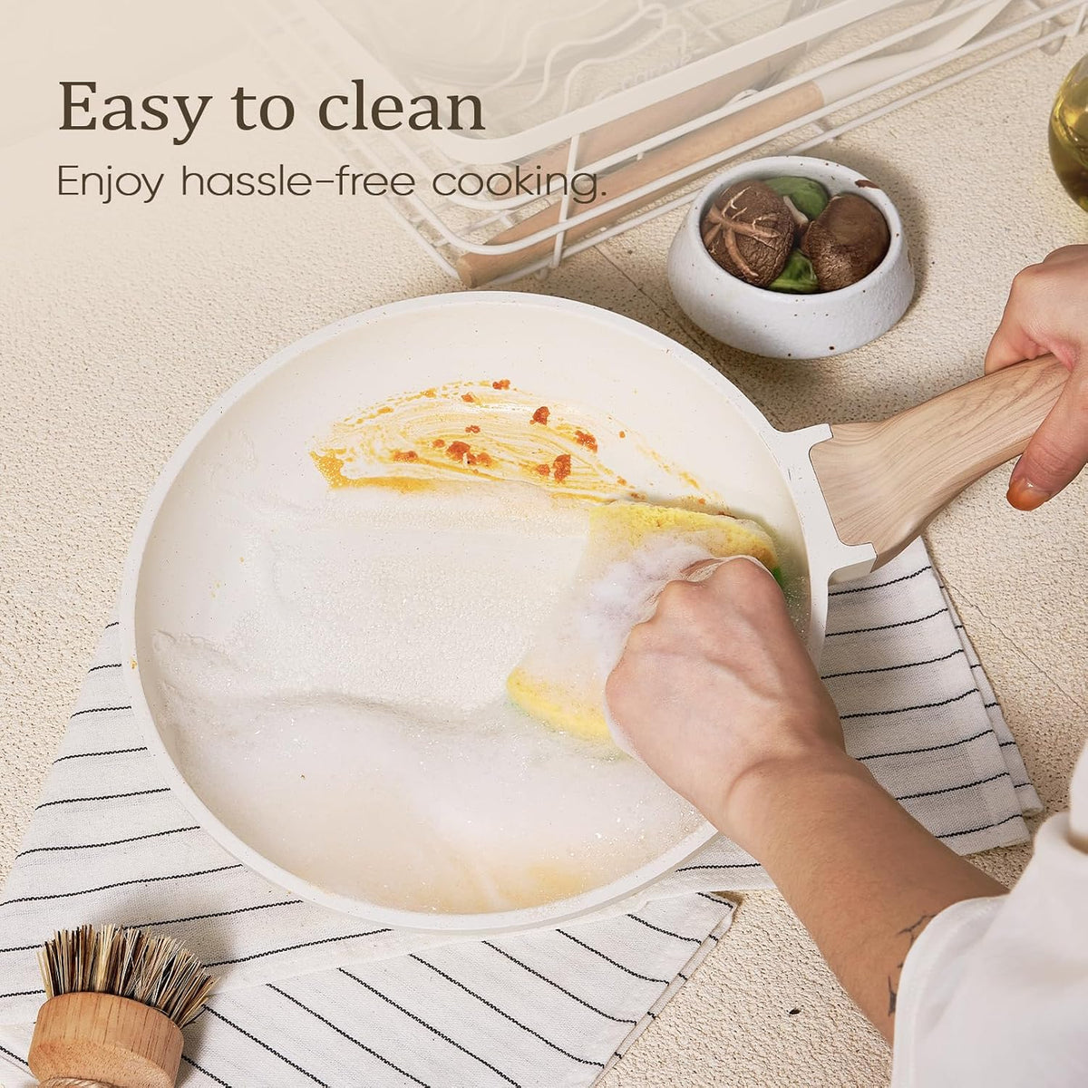 21pcs Pots and Pans Set, Nonstick Cookware Sets, with Egg Pan – features