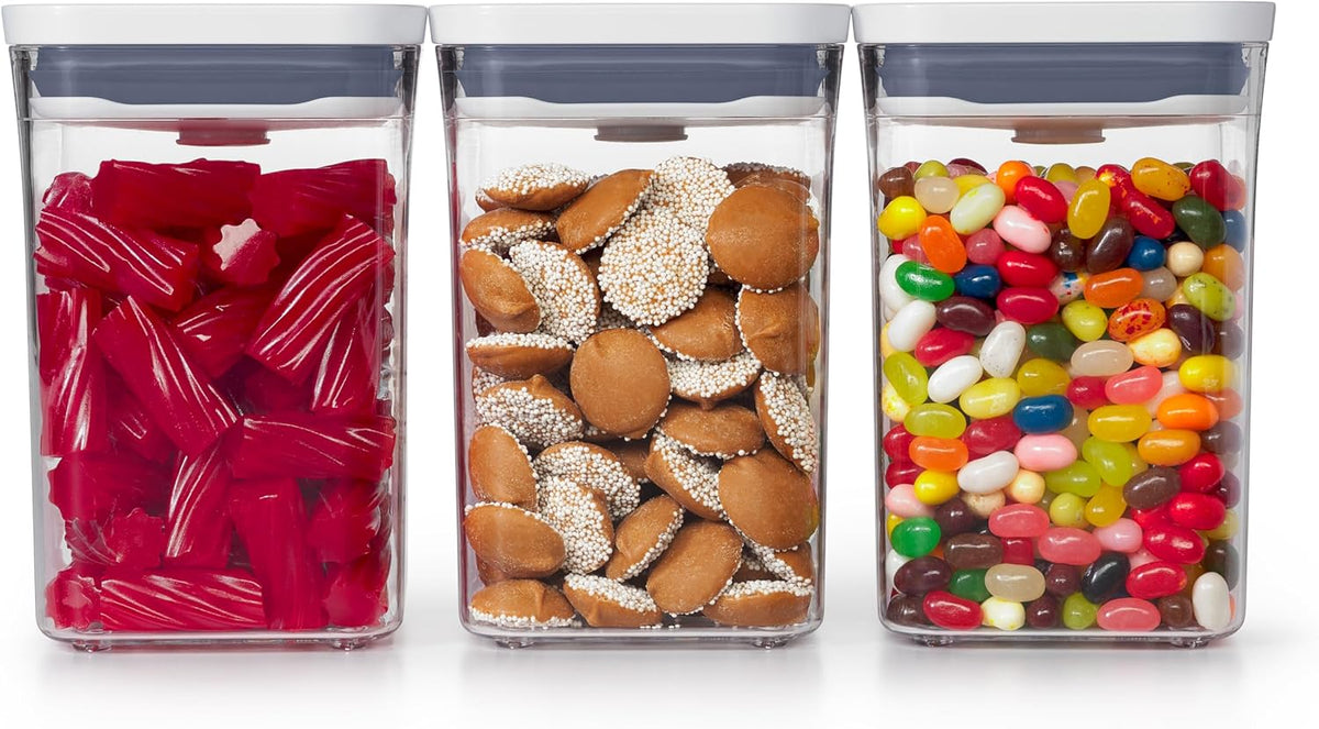 Good Grips 3-Piece Small Square Short POP Container Set