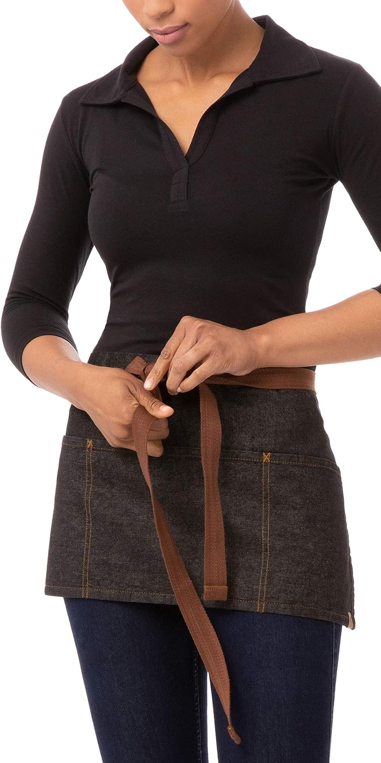 Unisex Memphis Waitress Apron, Black, One Size – features