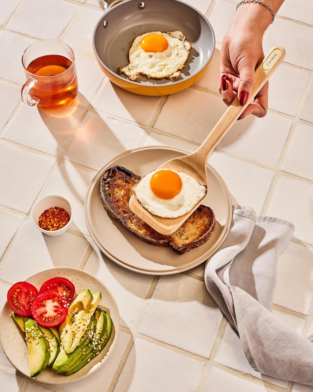5-Piece Wooden Utensil Set, Cooking Utensil Set – set view