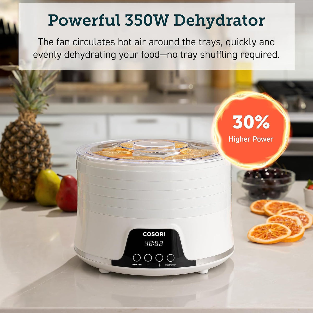 Food Dehydrator, 5 BPA-Free Trays, 165°F Temperature Control, 350W – alternate view