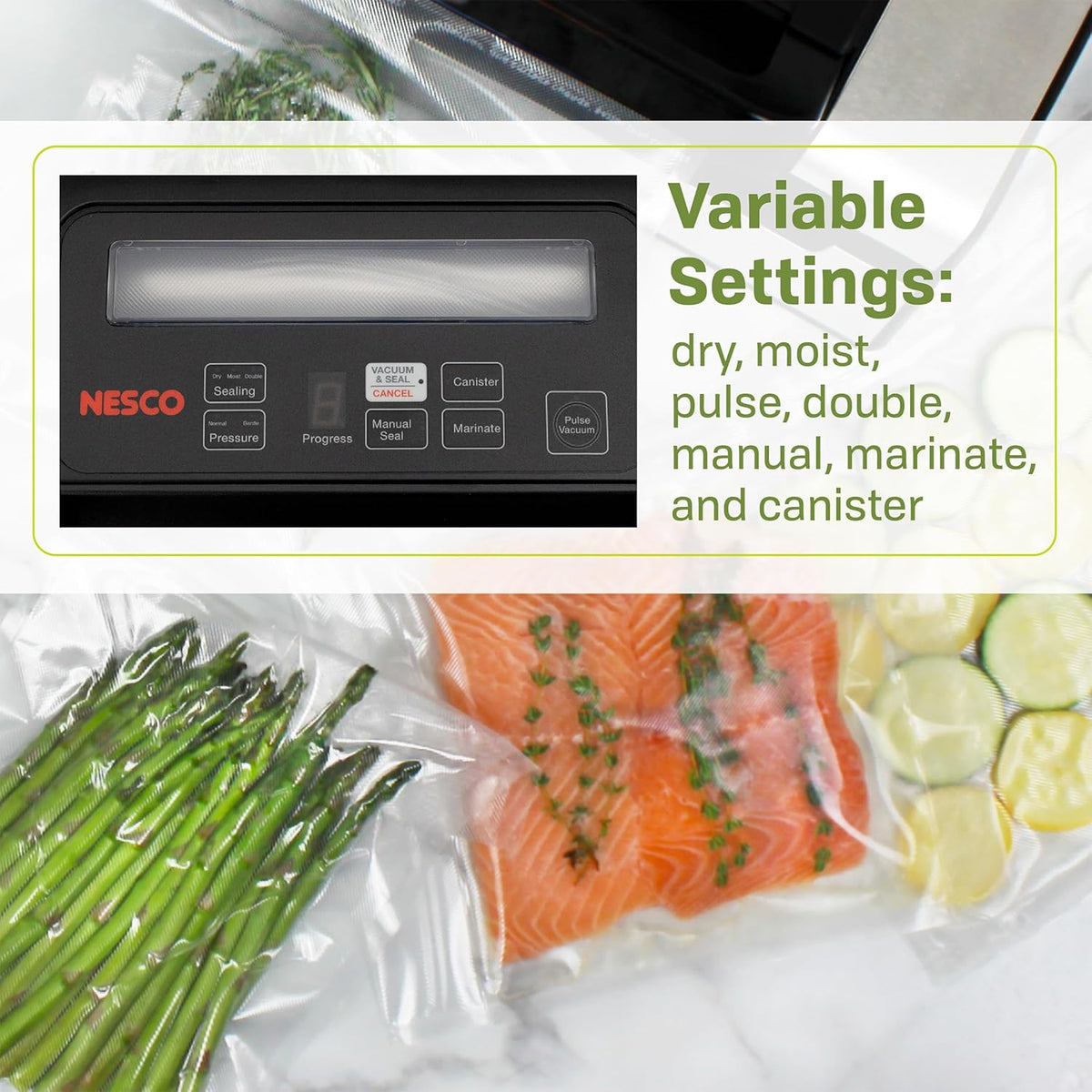 Deluxe Food VS-12 Vacuum Sealer, 130 Watts, Kit Bags & Viewing Lid, Compact – size reference