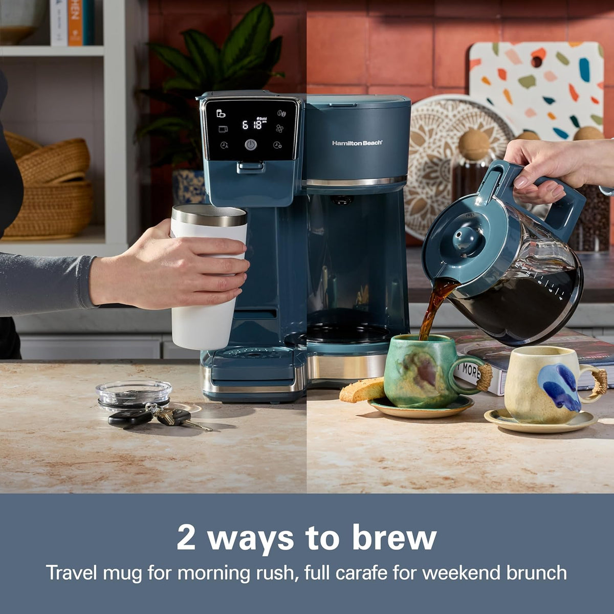 2-Way Drip Coffee Maker & Single Serve Coffee Machine – alternate view