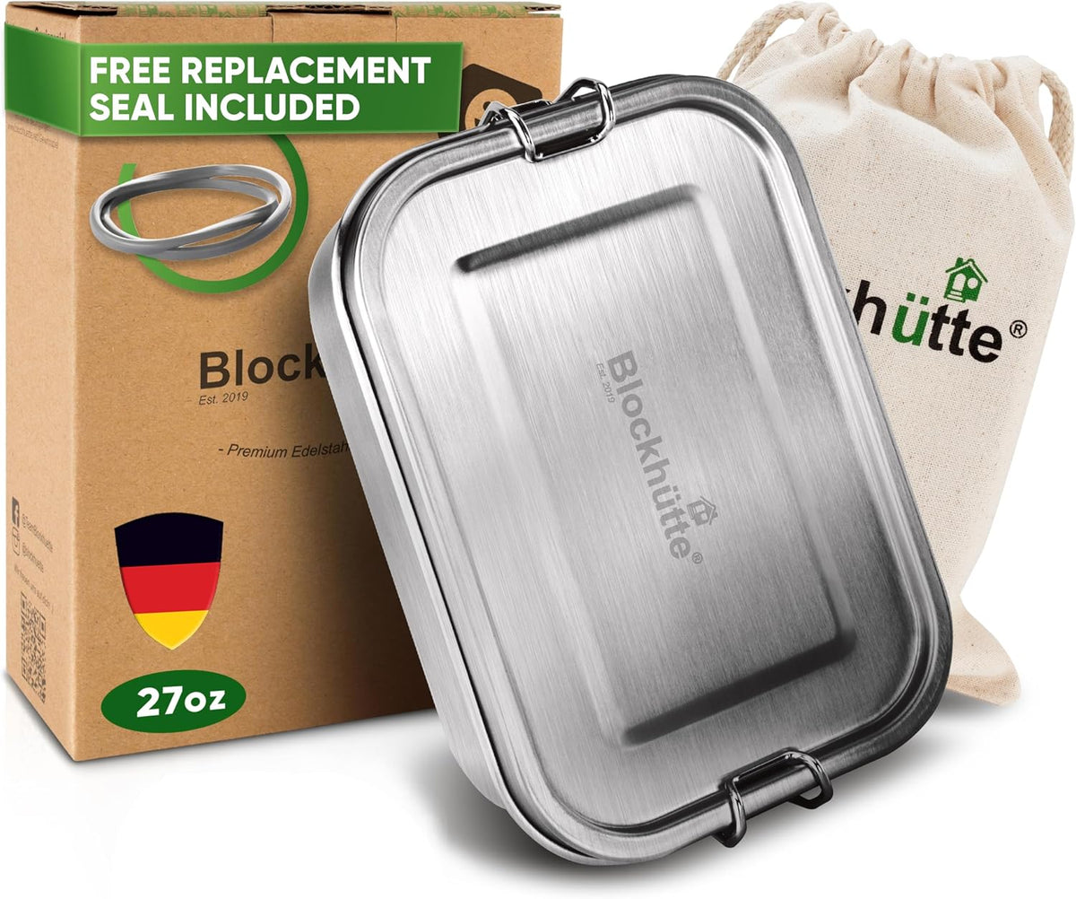 Stainless Steel Lunch Box I 27oz I with free sealing I Bento Box 3