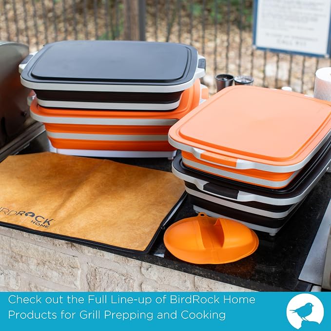 BIRDROCK HOME Collapsible Food Prep & Cutting Board and Grill Caddy Tub - Image 8