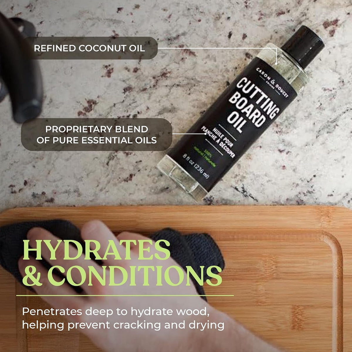 Ultimate Cutting Board Maintenance Kit - Cutting Board Oil, Cutting Board Soap – features