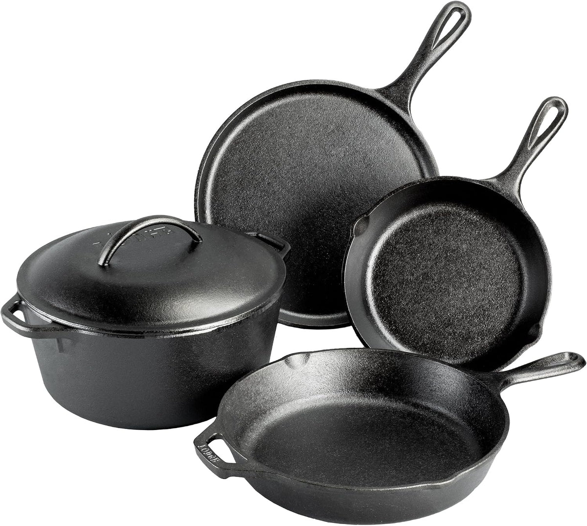 Cast Iron 5-Piece Set, PFAS-Free Pre-Seasoned Kitchen Set