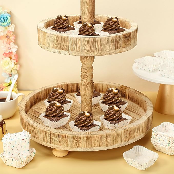 Baking Cups 350 Count Square Confetti Mini Paper Liners