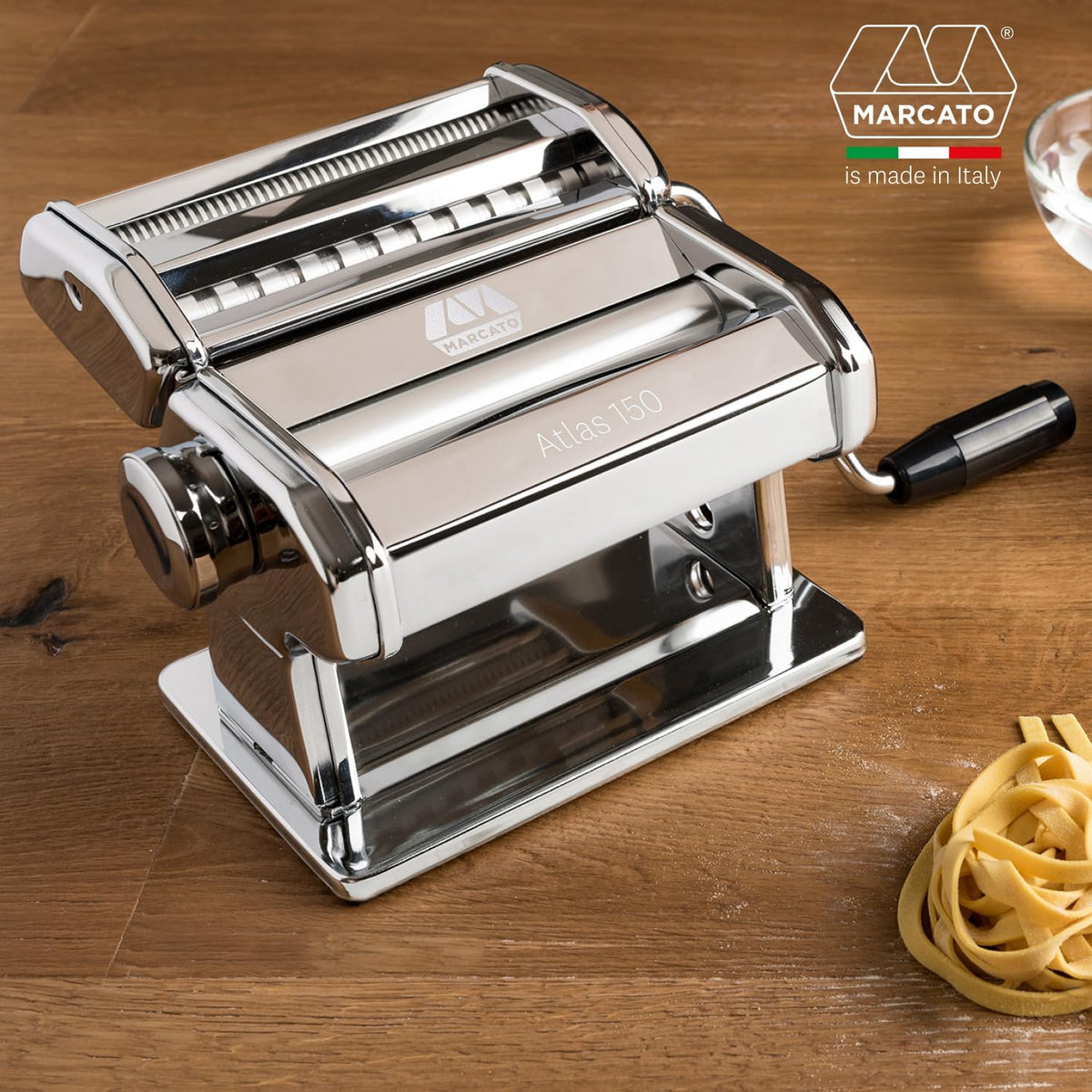 Atlas150 Manual Pasta Maker Machine-LASAGNA, FETTUCCINE & TAGLIOLINI. Made – detail