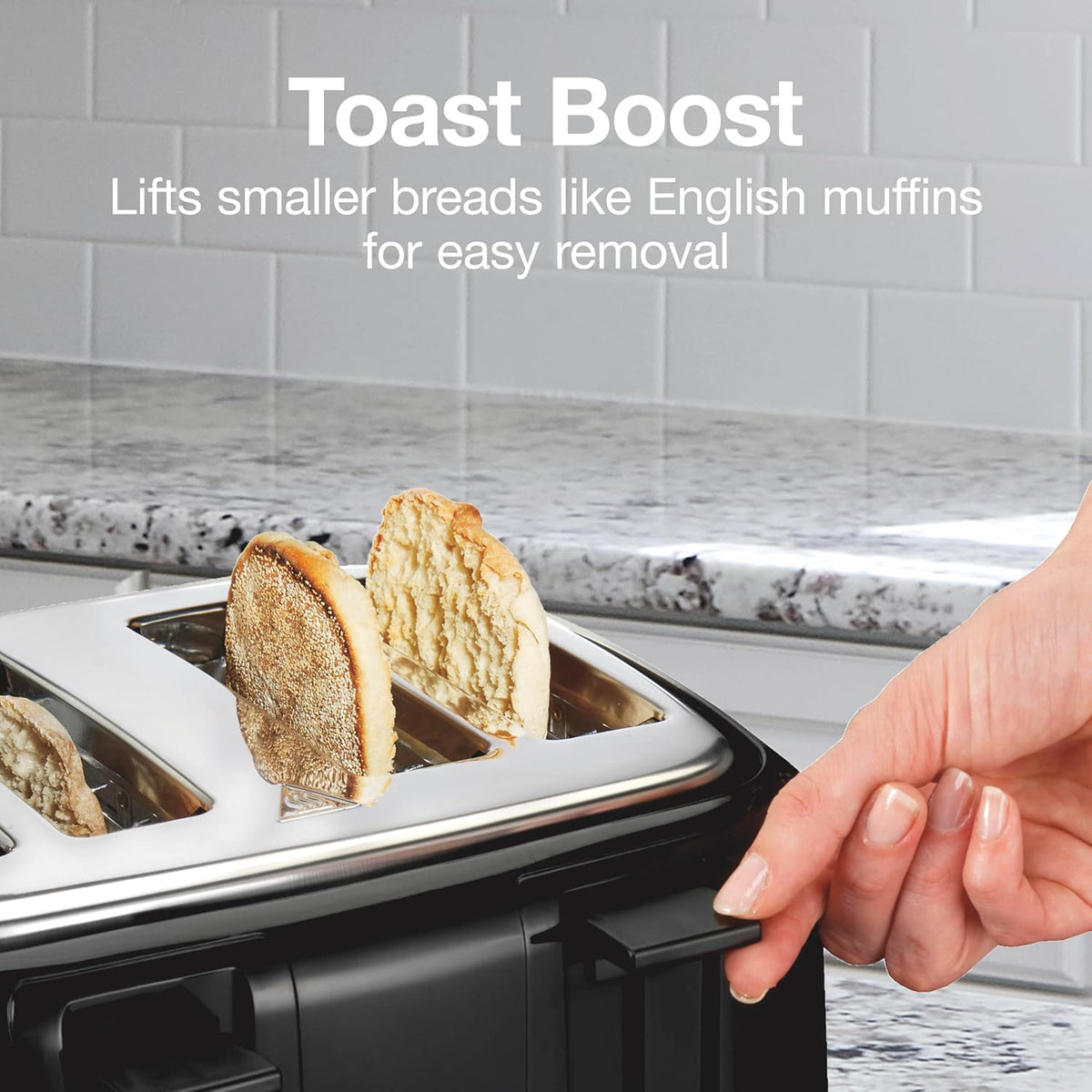 4 Slice Toaster with Extra Wide Slots For Bagels – features