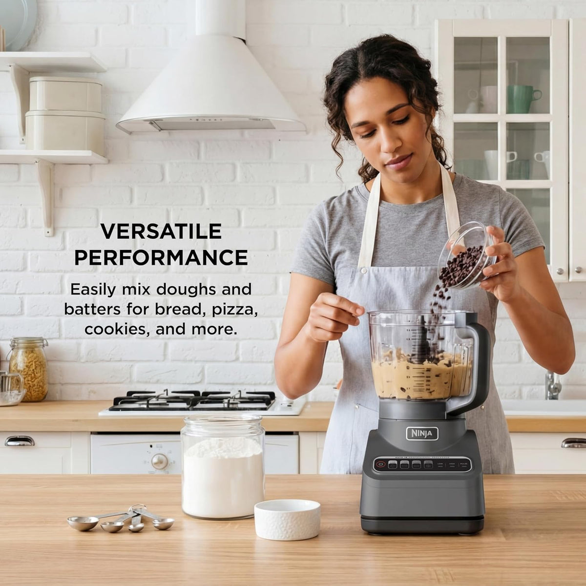 Professional Plus Food Processor, 1000PW, 9-Cup, Grey, BN601 – features