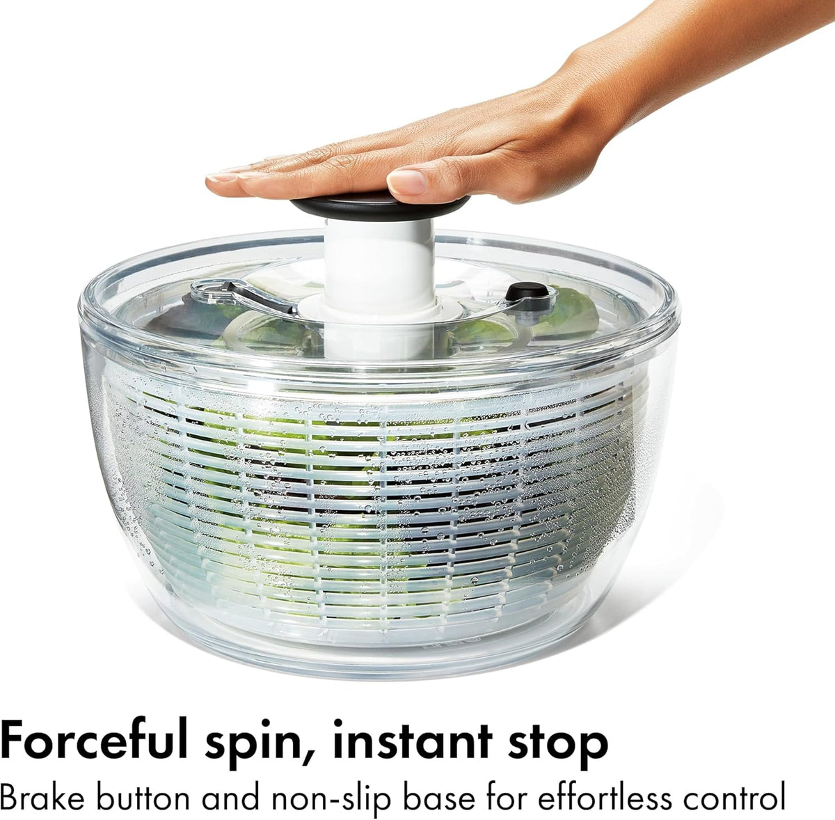 OXO Good Grips 6.22 Qt Salad Spinner, Vegetable Washer with Bowl & Strainer – alternate view