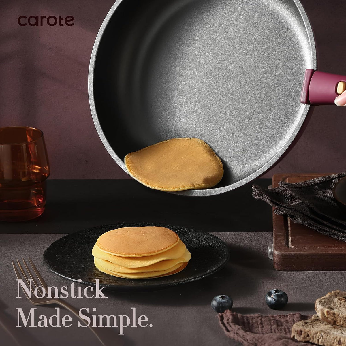21pcs Pots and Pans Set Non Stick, Detachable Handle Cookware Sets – close-up