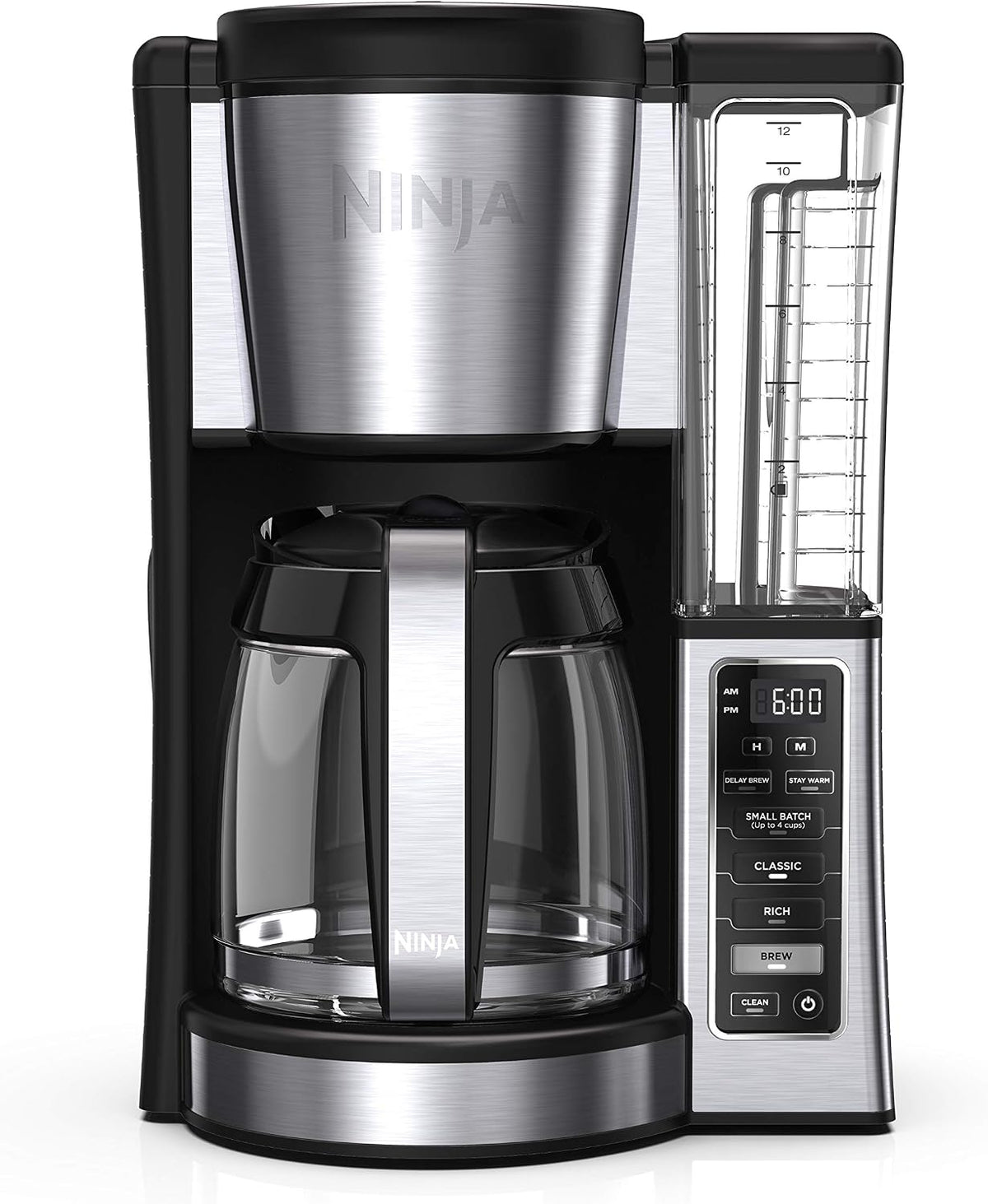 Fresh Brew Coffee Maker, 12 Cup Glass Carafe, Stainless Steel, CE251