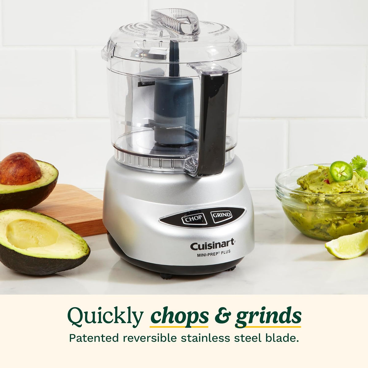 Mini Food Processor, Reversible Blade, 3-Cup Capacity – detail
