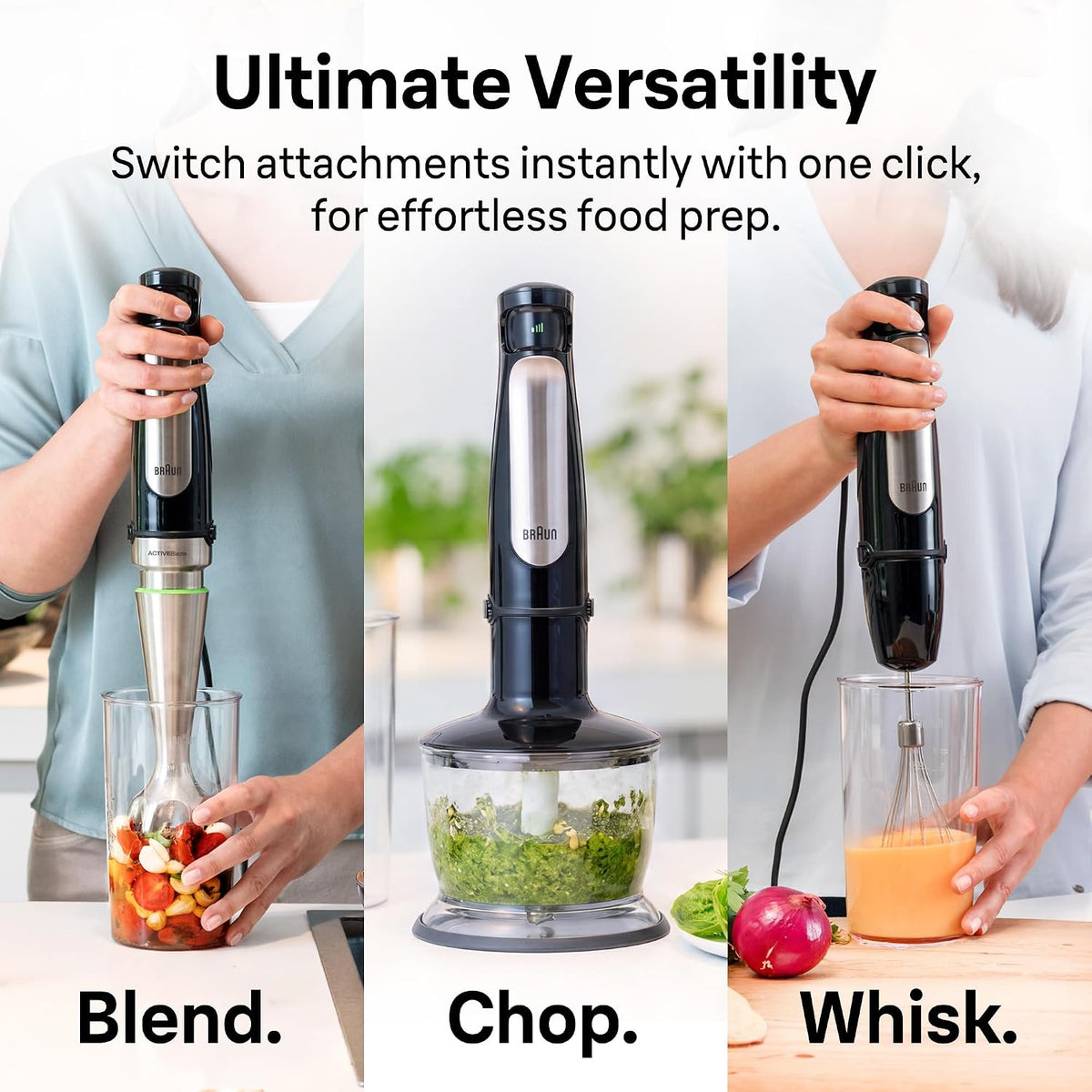 MultiQuick 7 3-in-1 Immersion Blender & Food Processor – set view