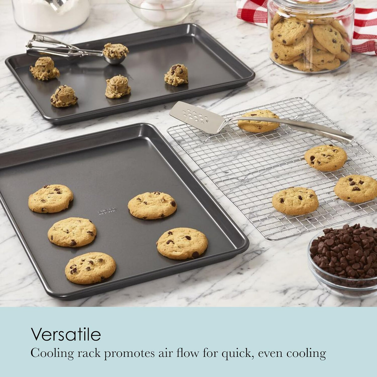 Jelly Roll Pan Set with Cooling Rack – detail